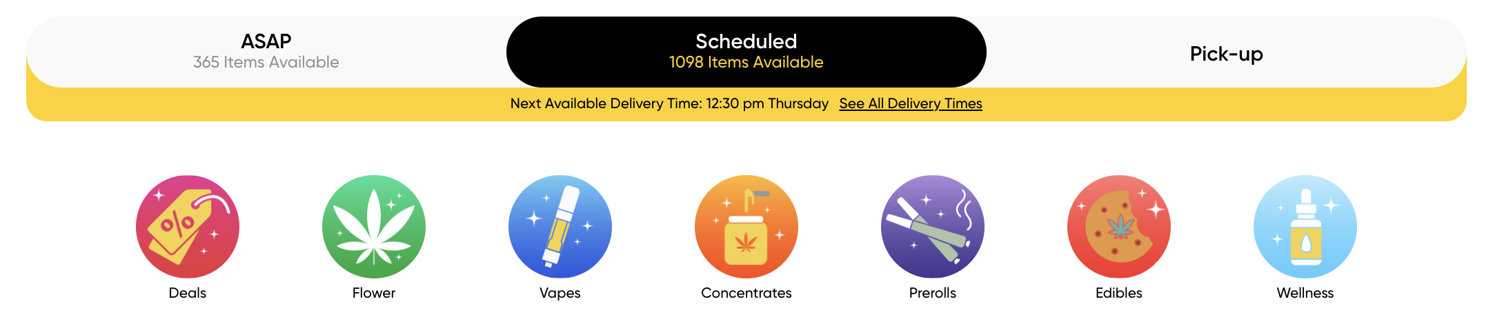 same-day weed delivery search bar